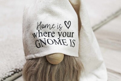 Home is where your gnome is, cotton farmhouse gnome decor - image2